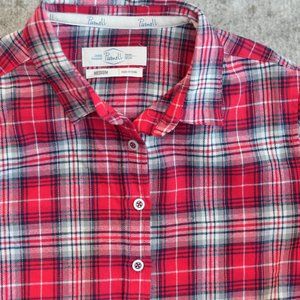 Purnell Plaid Cotton Flannel  Shirts Size: Women Medium